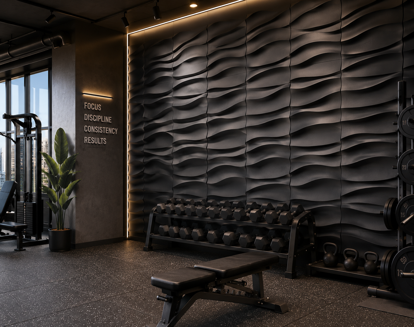 3D Dalgalı Akustik Panel